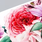 Наклейка пластик интерьерная цветная "Крупные цветы" 30х60 см - фото 24735944