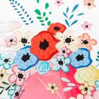 Наклейка пластик интерьерная цветная "Зайки в зонтике - куча мала" 39х51,6 см 9062049