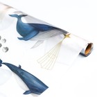 Наклейка пластик интерьерная цветная "Киты и кашалоты" 120х45 см - фото 21766907