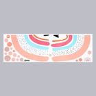 Наклейка пластик интерьерная цветная "Радуга с сердечком" 30х90 см - Фото 2