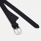 Ремень женский, ширина 2,5 см, пряжка металл, цвет чёрный - фото 23252372