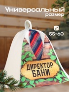 Шапка для бани "Директор бани" 9224514 - фото 16559157