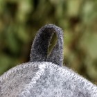 Шапка для бани и сауны, 70% полиэфир, 30% шерсть, серая, «Добропаровъ» - Фото 4