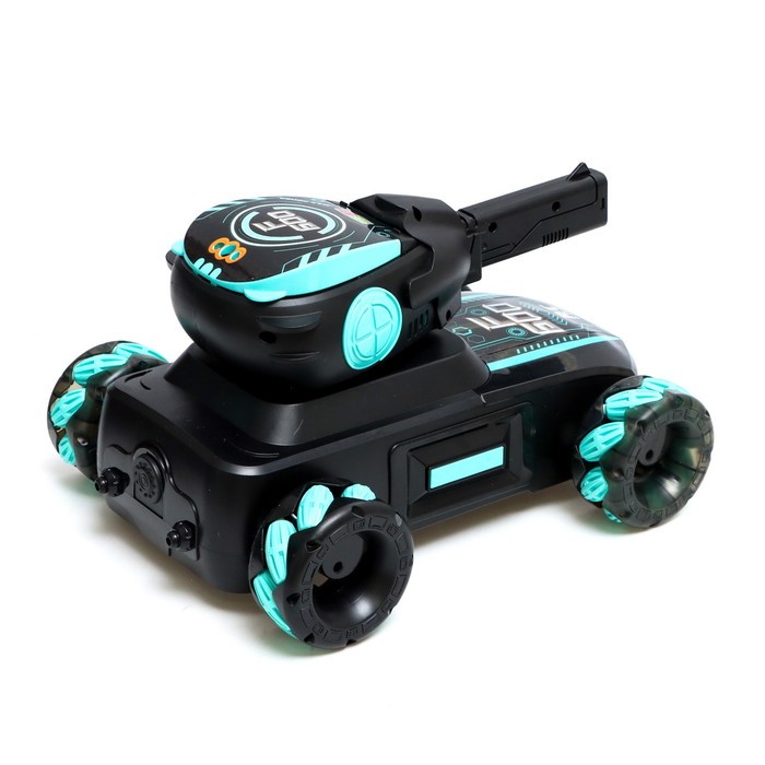 Танк радиоуправляемый Fighter, 4WD, управление жестами, стреляет гелевыми пулями, цвет чёрно-зелёный 56588