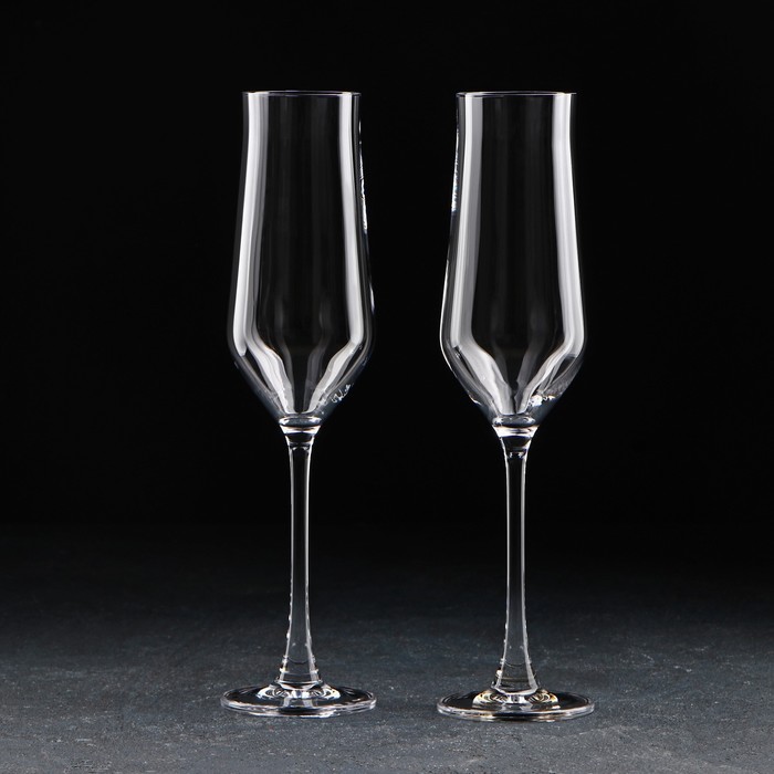 Набор бокалов для шампанского Alca, 220 мл, 2 шт - Фото 1