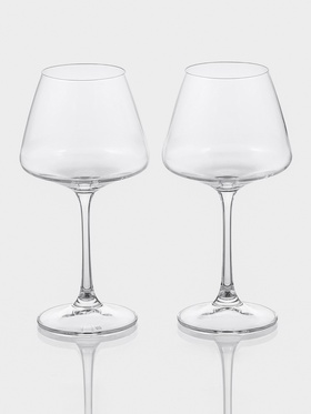 Бокалы для белого вина Corvus, 350 мл, набор 2 шт., стекло, прозрачные