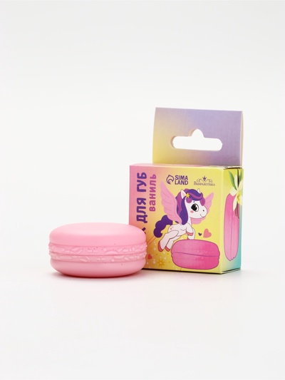 Блеск макарун в коробочке «Сказочный Единорог», 10 г, аромат ванили