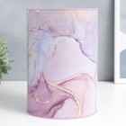 Копилка металл банка "Мраморные разводы" МИКС 15х15х22 см - фото 21767370