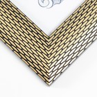 Фоторамка для фото формат А4 «Золотистая сеть», пластик, чёрные прожилки, 34.2×25.5 см - фото 43861016