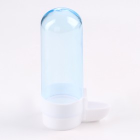 

Поилка для птиц 100 мл, 4 х 11,5 см, голубая/белая