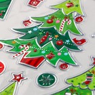 Наклейка пластик "Зелёные ёлочки" 24х33 см - фото 30901899
