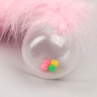 Игрушка «Шарик с длинным хвостом», шар 4.2 см, розовая - Фото 3