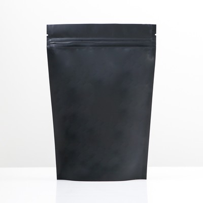 Пакет дой - пак, матовый, чёрный, 14×20×4 см