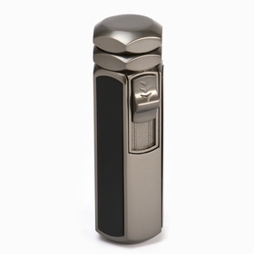 Зажигалка газовая для сигар, 4 сопла пламени, с защитой от ветра, 8.5×2.8 см