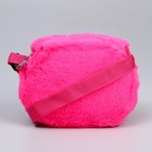 Сумка детская меховая «Сердечки», 15х13х3 см - фото 36433235