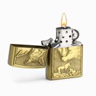 Зажигалка бензиновая «Волки» в подарочной коробке - Фото 2