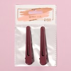 Зажимы для волос, 8 см, 2 шт, цвет МИКС - фото 37563881