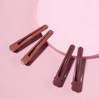 Зажимы для волос, 8 см, 2 шт, цвет МИКС - фото 37563880