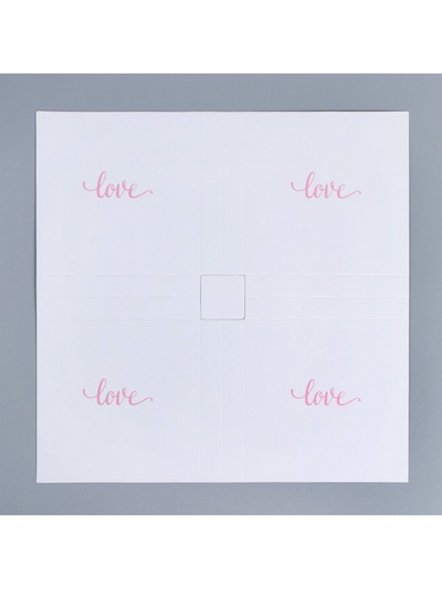 Коробка кондитерская для муссовых пирожных «Love», 17.8×17.8×6.5 см