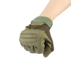 Перчатки тактические мужские Storm tactic с защитой суставов, размер - M, олива - Фото 4