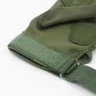 Перчатки тактические "Storm tactic", ХL доп защита пальцев , зеленые - Фото 2