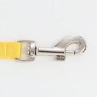 Рулетка "Пижон" светоотражающая, 3 м, до 15 кг, трос, прорезиненная ручка, жёлтая - Фото 2