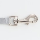 Рулетка "Пижон" светоотражающая, 5 м, до 25 кг, трос, прорезиненная ручка, белая 7442142