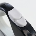 Рулетка "Пижон" светоотражающая, 5 м, до 25 кг, трос, прорезиненная ручка, белая 7442142