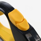 Рулетка "Пижон" светоотражающая, 5 м, до 25 кг, трос, прорезиненная ручка, жёлтая - Фото 3