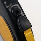 Рулетка "Пижон" светоотражающая, 5 м, до 25 кг, трос, прорезиненная ручка, жёлтая - Фото 4