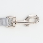 Рулетка "Пижон" светоотражающая, 8 м, до 50 кг, трос, прорезиненная ручка, белая 7442145