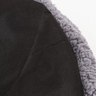 Лежанка для собак и кошек «Уют», мягкий мех, 45×35×11 см, серая - Фото 11