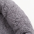 Лежанка для собак и кошек «Уют», мягкий мех, 45×35×11 см, серая - Фото 13