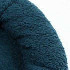 Лежанка для собак и кошек «Уют», мягкий мех, 45×35×11 см, зелёная - Фото 4