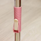 Швабра с отжимом и ведро с металлической центрифугой Доляна, 46,5×28,5×23,5 см, 10 л, телескопическая ручка 86-117,5 см, дополнительная насадка из микрофибры 15,5 см, цвет розовый - Фото 5