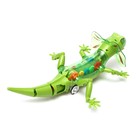 Ящерица «Шестерёнки», свет, работает от батареек, цвет зелёный - Фото 3
