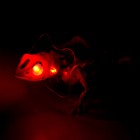 Ящерица «Шестерёнки», свет, работает от батареек, цвет красный - Фото 4