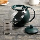 Чайник заварочный «Забота», 1.25 л, с металлическим ситом, стекло, МИКС - Фото 3