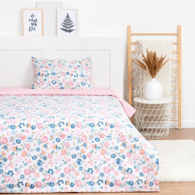 Постельное бельё 1.5сп LoveLife Happy 143х215 см,150х225 см,50х70 см-1 шт,125г/м2 сатин