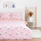 Постельное бельё LoveLife Евро "Полевые ромашки" 200х217см,225х240см,50х70см-2шт,100%хлопок,сатин,125г/м 7800166