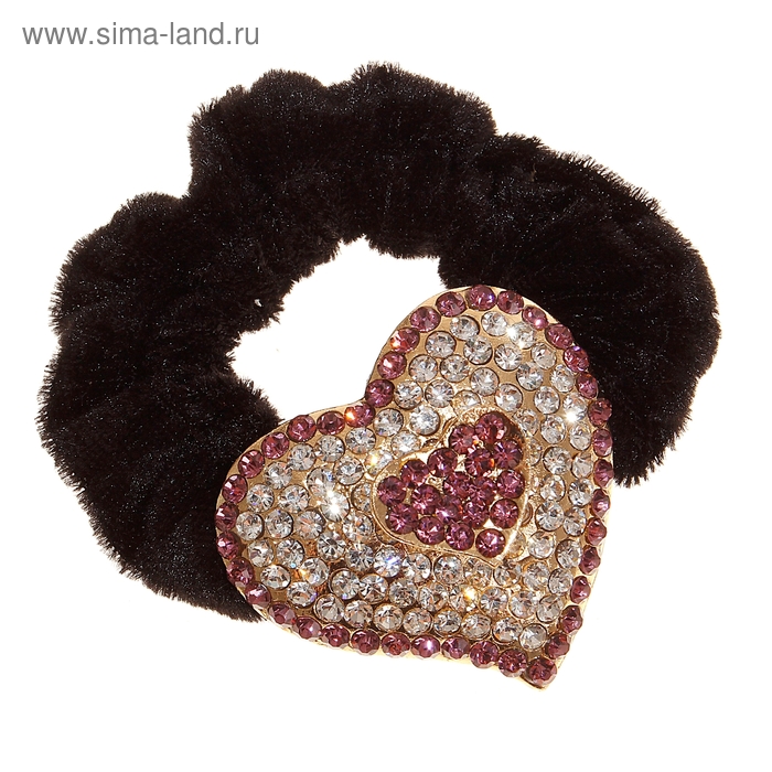 резинка для волос "Синева" сердца - Фото 1