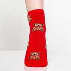 Носки детские махровые «Мишки», цвет красный, размер 14 (23-25) - Фото 2