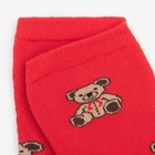 Носки детские махровые «Мишки», цвет красный, размер 14 (23-25) - Фото 8