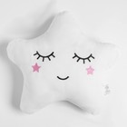 Подушка декоративная «Этель. Звездочка белая», 36×39 см, велюр - Фото 1