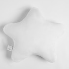 Подушка "Этель" Звездочка белая 36х39см, велюр, 100% п/э - Фото 3