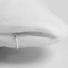 Подушка "Этель" Звездочка белая 36х39см, велюр, 100% п/э - Фото 4