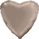 Шар фольгированный 30" «Мистик крем», сердце, индивидуальная упаковка - фото 9975415