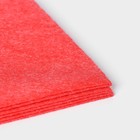 Салфетки вискозные универсальные Доляна, тряпки для уборки, 3 шт, 30×38 см, цвет красный - фото 9882284