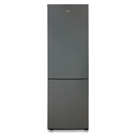 Холодильник "Бирюса" W6027, двухкамерный, класс А, 345 л, серый