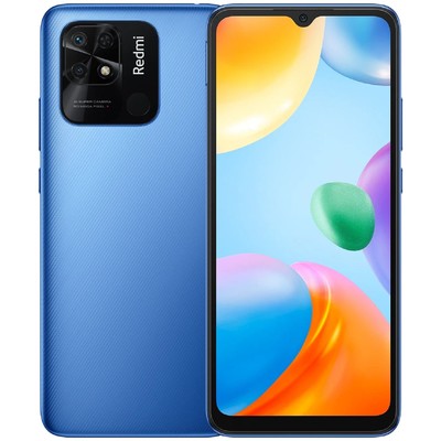 Смартфон Xiaomi Redmi 10C RU, 6.71", IPS, 3 Гб, 64 Гб, 50 Мп, 5 Мп, 5000 мАч, NFC, синий